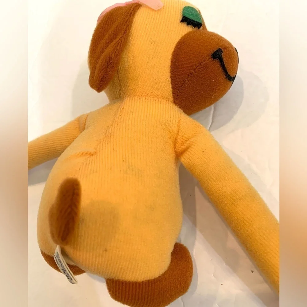 VTG 1977 R. Dakin Dream Pets Hugging Dog Couple Plush Brown